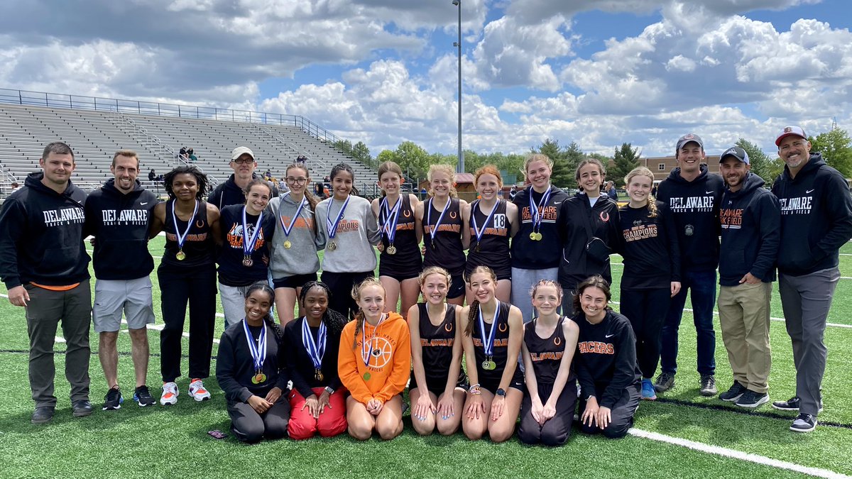 Delaware Hayes Girls Track and Field wins the Capital Division OCC title today at WN. Last year was the first ever OCC title in school history and this is the 2nd in school history! Back to Back! Pacer Nation!🐎