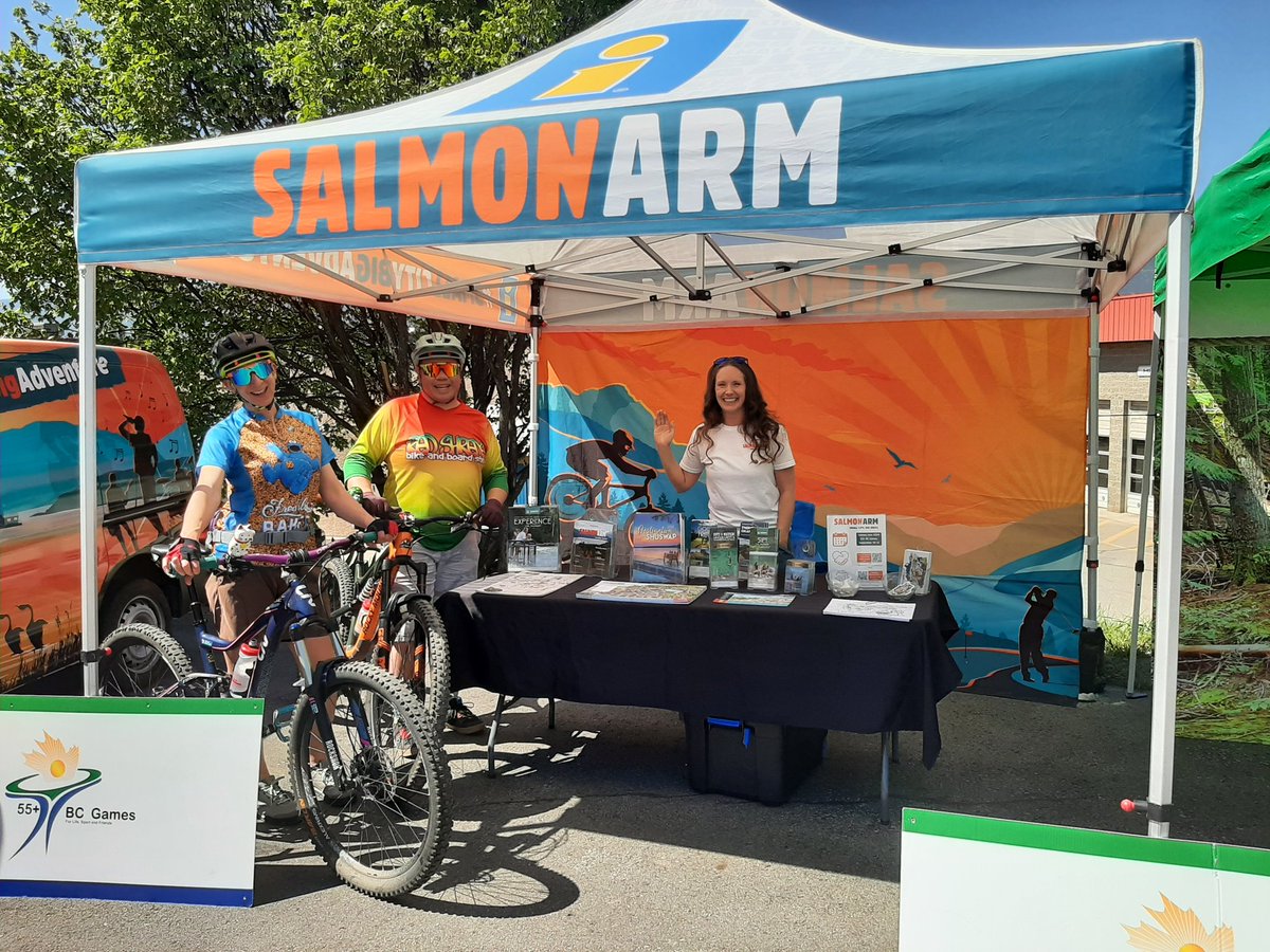 Rev up your excitement! 🚲 It's the Salty Dog Street Fest today in downtown Salmon Arm. 🎉 Join us for a wheelie good time & dive into the action! See you soon. #SmallCityBigAdventure #SaltyDogStreetFest #SalmonArm #BikeFestival #CityofSalmonArm #SmallCityBigIdeas #VisitorInfo
