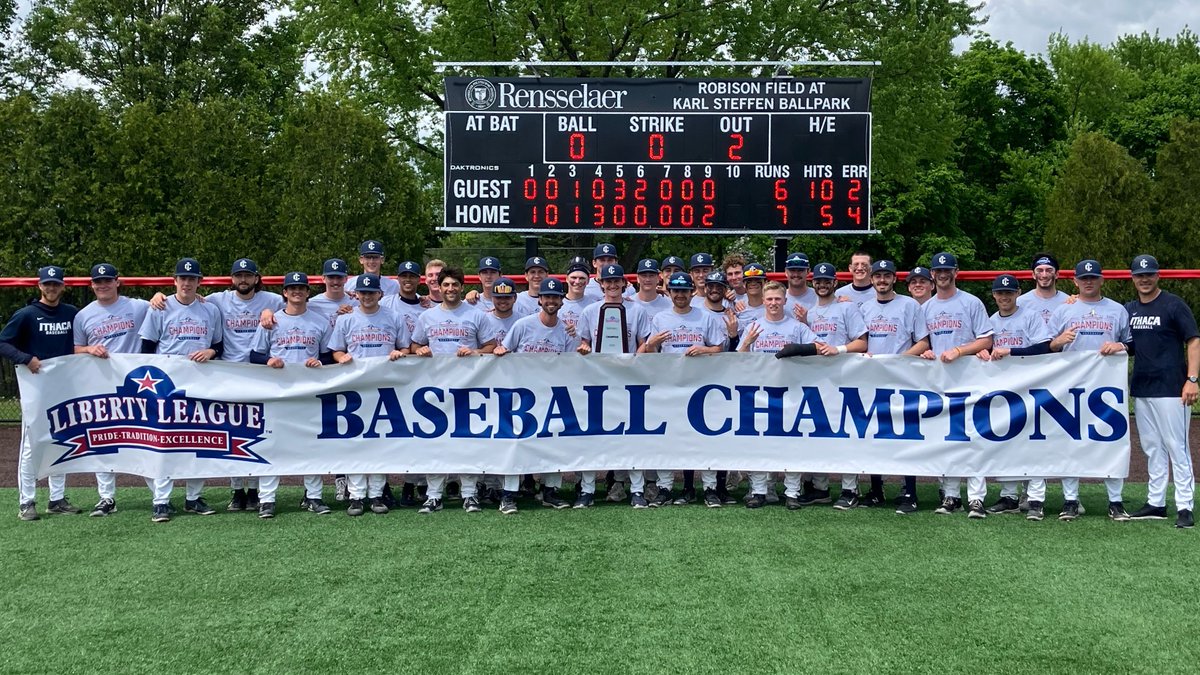 Liberty League (@llathletics) on Twitter photo With their third walk-off of the tournament, this time a 7-6 victory, <a href="/BomberSports/">Ithaca Bombers</a> are your 2024 Liberty League Baseball Champions!!
It's the third straight title for the Bombers! With their third walk-off of the tournament, this time a 7-6 victory, <a href="/BomberSports/">Ithaca Bombers</a> are your 2024 Liberty League Baseball Champions!!
It's the third straight title for the Bombers!