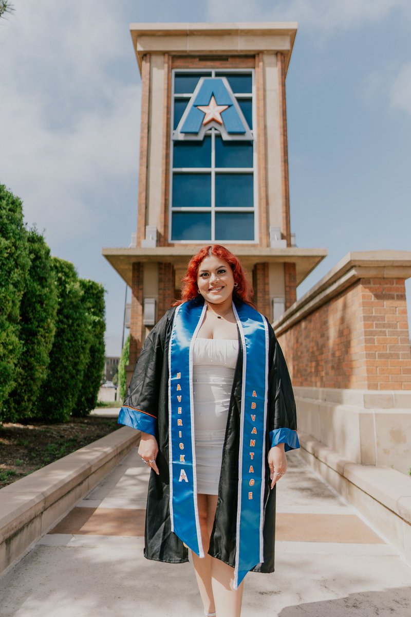 I am officially a first-generation college graduate from @UTArlington! I’m living the dream & the reason why my family and I immigrated to the U.S. I graduated Magna Cum Laude with a B.A in Psychology w minors in Neuroscience, Clinical Health & Social Work. #ForeverMaverick