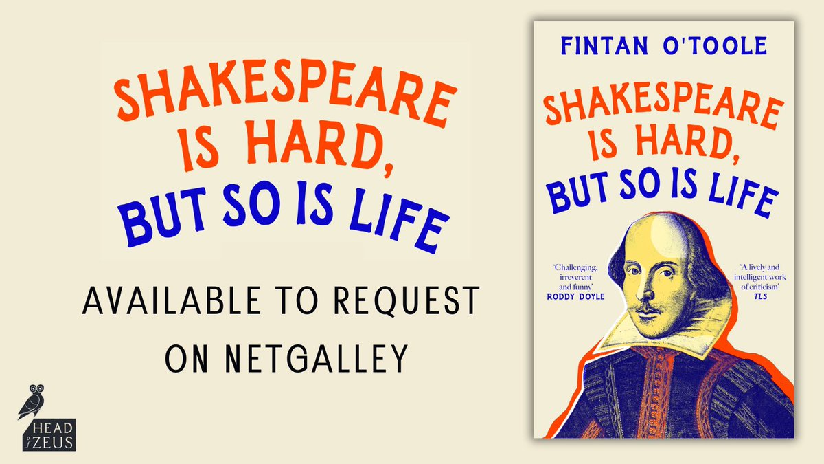 #ShakespeareIsHardButSoIsLife by @fotoole is now available on NetGalley! In this witty, iconoclastic book, Fintan O’Toole examines four of Shakespeare’s most enduring tragedies: Hamlet, Macbeth, Othello and King Lear... Request now 👉 bit.ly/3JmHBK3