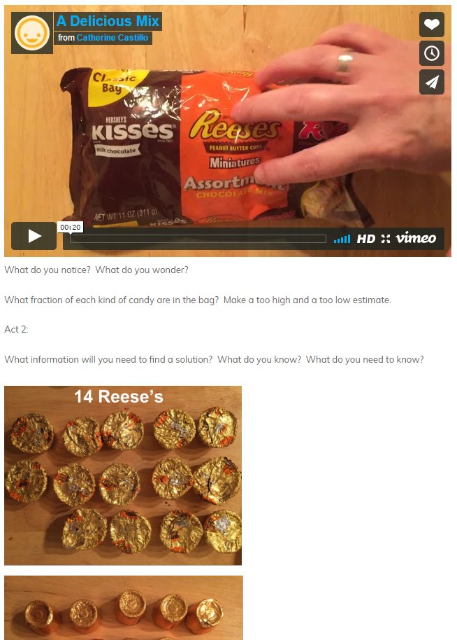 robertkaplinsky's tweet image. If you teach K-5, check out these 3-act tasks from @MsCastillosMath. Fun ideas to get kids making sense of math: mscastillosmath.wordpress.com/3-act-tasks-by… #MTBoS