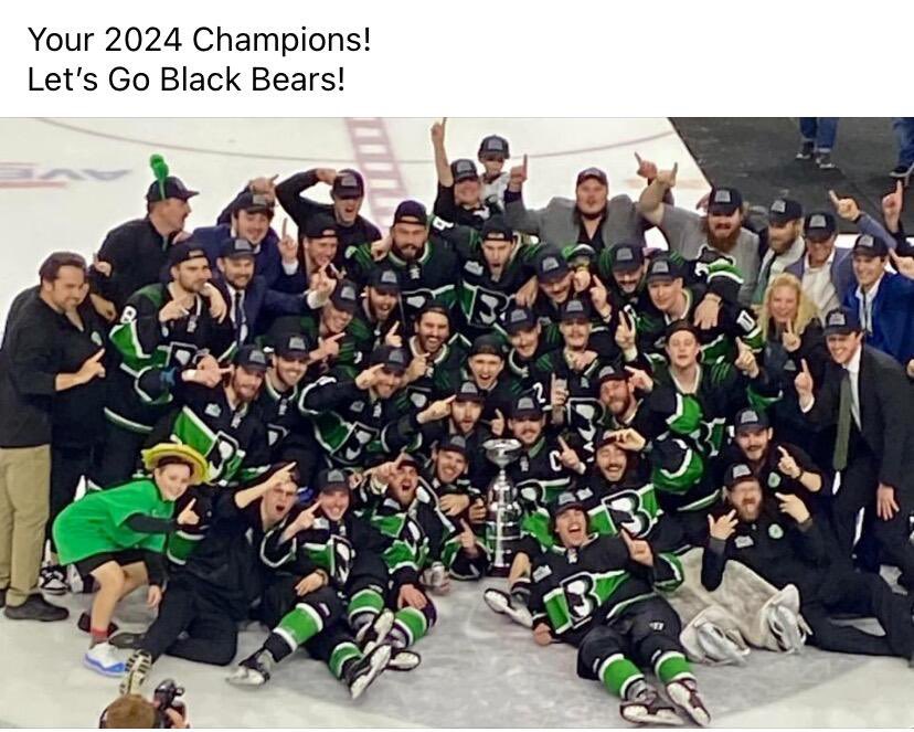 PICS Alum and Asst Coach Connor McAnanama & The Binghamton Bears @BlackBearsFPHL are your 2024 Champions of the @TheFPHL. Congrats! @USPHL