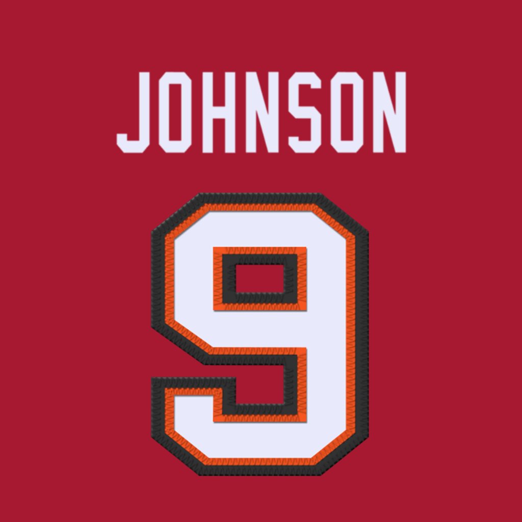 NFL Jersey Numbers (@nfl_jersey_num) on Twitter photo Tampa Bay Buccaneers WR Kameron Johnson (<a href="/_kam01_/">Kameron Johnson</a>) is wearing number 9. Currently shared with Joe Tryon-Shoyinka. #WeAreTheKrewe Tampa Bay Buccaneers WR Kameron Johnson (<a href="/_kam01_/">Kameron Johnson</a>) is wearing number 9. Currently shared with Joe Tryon-Shoyinka. #WeAreTheKrewe
