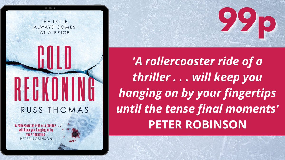 'I was hooked on DS Adam Tyler from the first page... Spot on' SAM HOLLAND The riveting and pacy thriller #ColdReckoning by @thevoiceofruss is now just 99p! amzn.to/4bjwn4Q