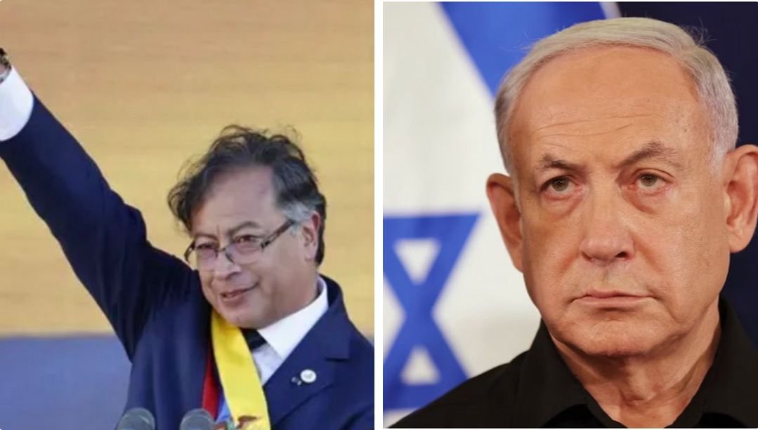 El primer ministro de Israel, Binyamin Netanyahu: 'Israel no se dejará sermonear por un partidario antisemita de Hamás, una organización terrorista genocida que masacró, violó, mutiló y quemó vivas a 1.200 personas inocentes el 7 de octubre. ¡Qué vergüenza, presidente Petro!'