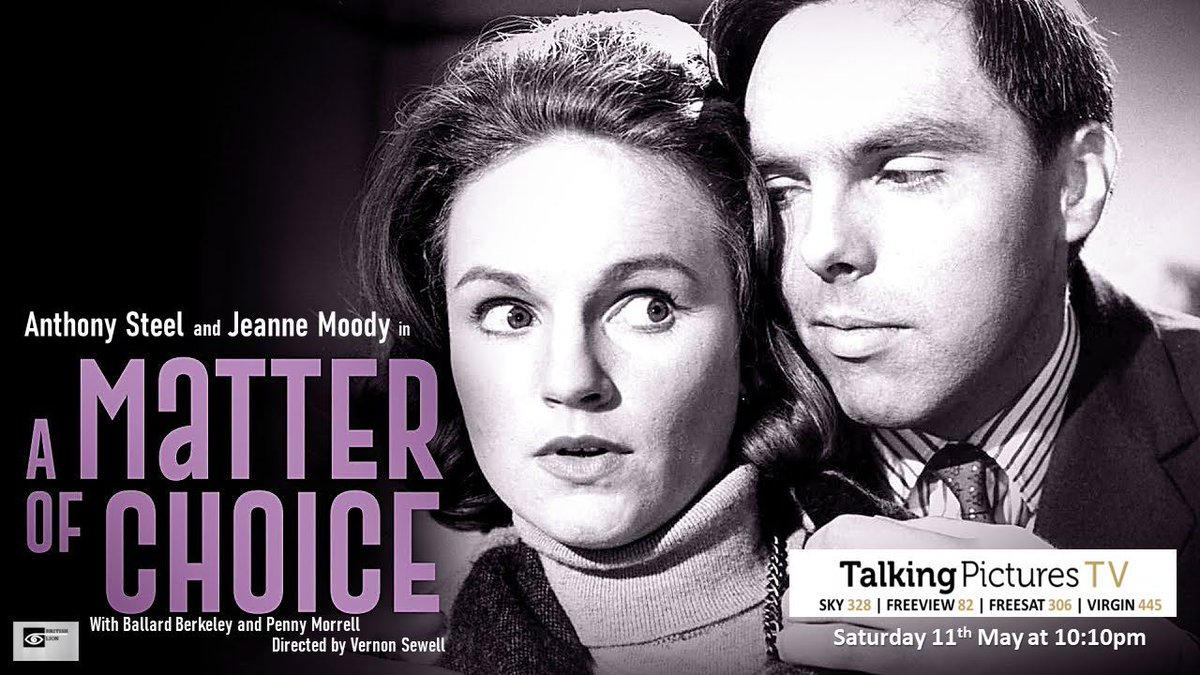 Time for crime at 10:10pm with #AnthonySteel #JeanneMoody #BallardBerkeley A MATTER OF CHOICE (1963) directed by #VernonSewell
