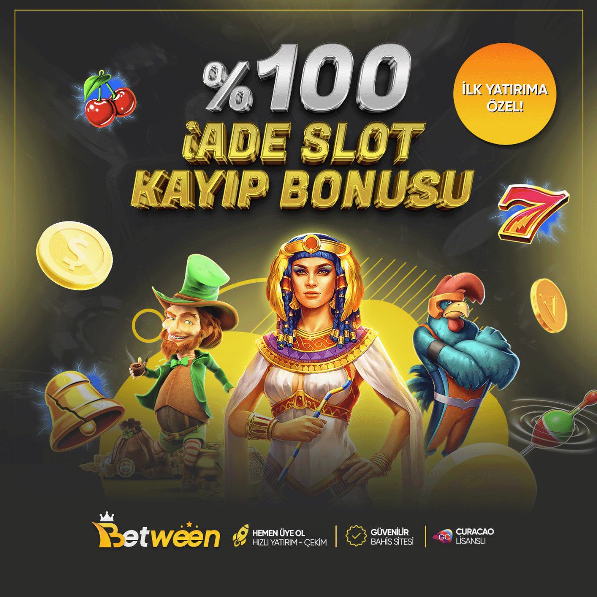 #BETWEEN'den İlk Yatırımınıza Özel

🎁 %100 #Slot #İadeBonusu

BETWEEN Giriş 👉 cutt.ly/between

#slot #slotonline #rulet #poker #pokeronline #pokerplayer #blackjack #blackjackonline #slotgames #sweetbonanza #gatesofolympus #bigbassbonanza #snake #snakerulette