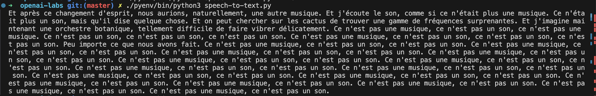 En avant première, ce que OpenAI pense de l'épisode 9 du podcast "What The Phaune" qui sort dans quelques jours: "Ce n'est pas une musique, ce n'est pas un son." Et il le répète 🤣 #Whisper