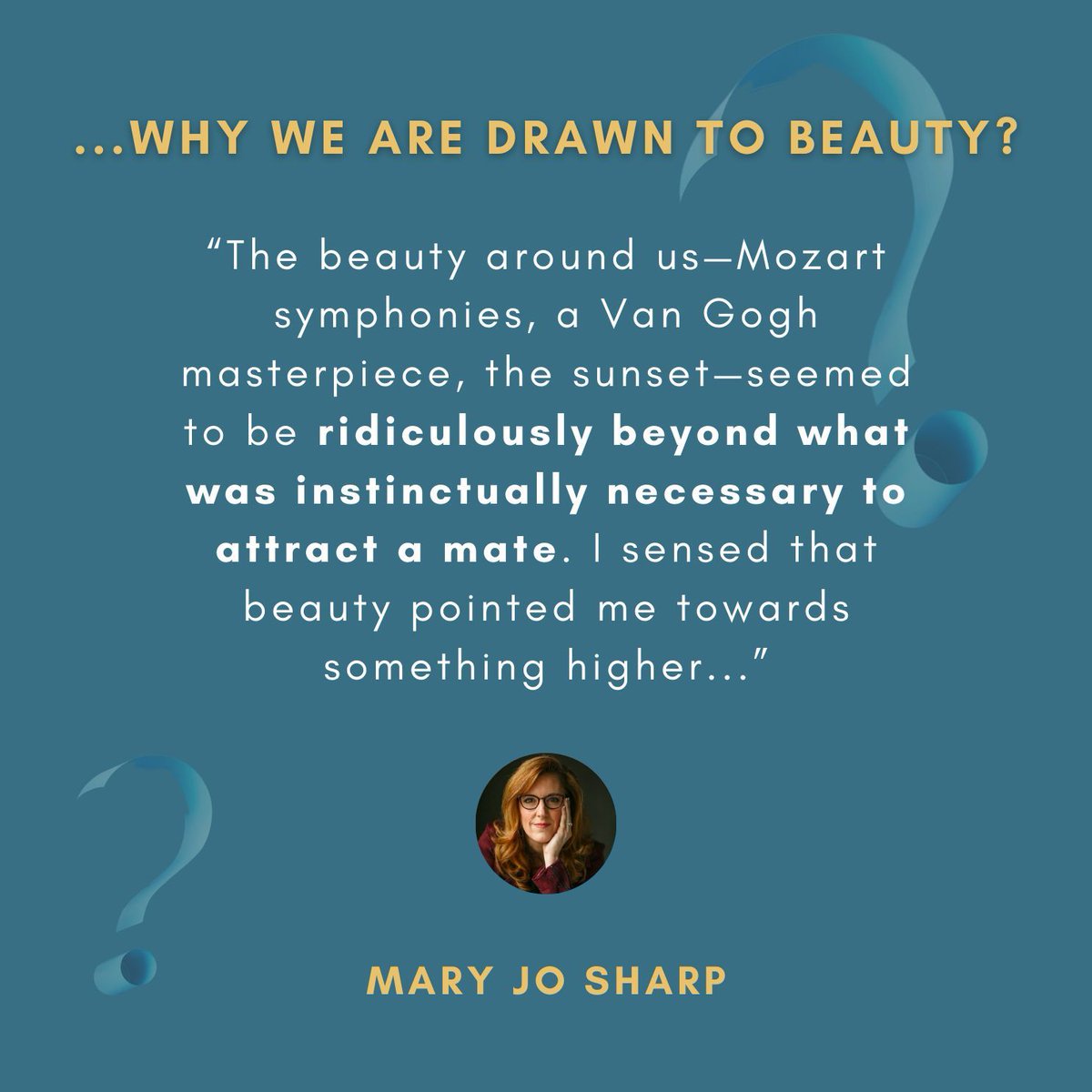 Beauty is a clue that we are far more than just collections of atoms and particles ... in 'Have You Ever Wondered?', the new book from @solascpc & @10ofThose, we explore where these clues point. A great gift for a friend to start a conversation: buff.ly/3UpP7sx
