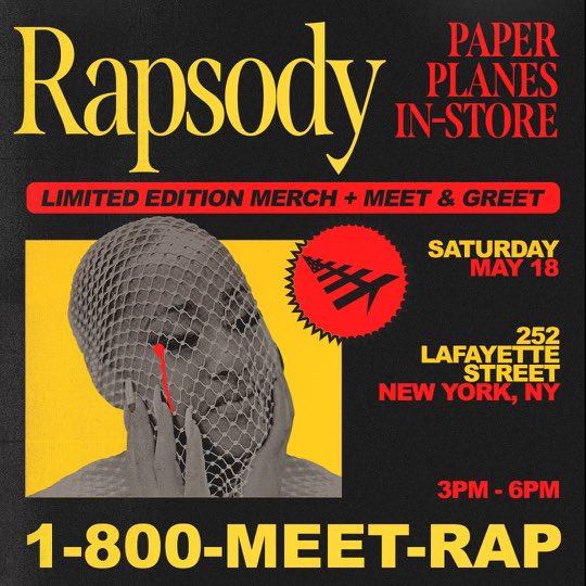 Saturday, May 18th come by the @planes NYC flagship to hang with us! I’d love to meet you loved one and thank you for pouring into me by giving me your ear. 💛