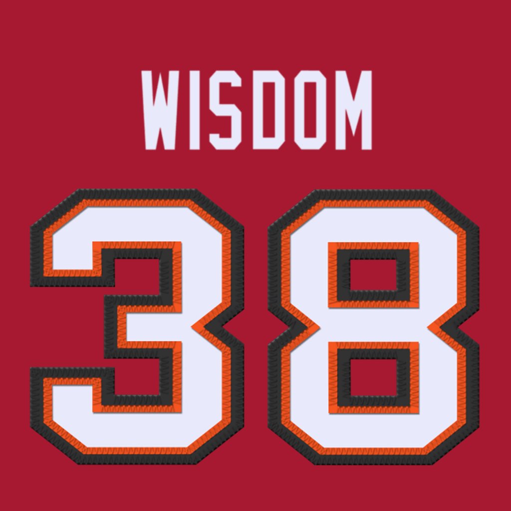Tampa Bay Buccaneers DB Rashad Wisdom (@RashadWisdom) is wearing number 38. Last assigned to Derrek Pitts. #WeAreTheKrewe