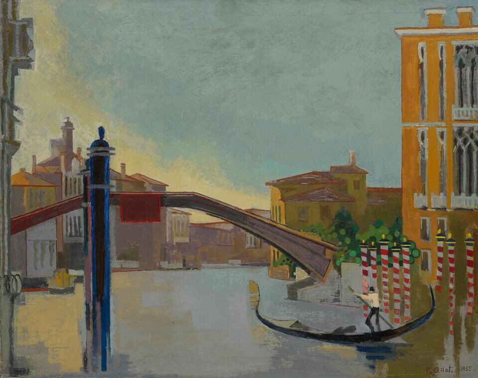 Françoise Gilot Neuilly-sur-Seine, Francia Le grand canal à l'academia, 1955