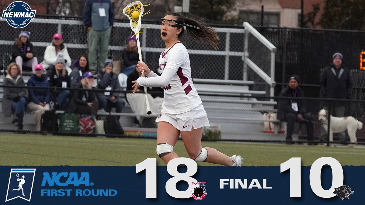 In the first round of the NCAA Women's Lacrosse Championship, @MITAthletics tops Plymouth State, 18-10, to advance to the second round. MIT will face William Smith tomorrow at 1:00 p.m. #GoNEWMAC // #WhyD3