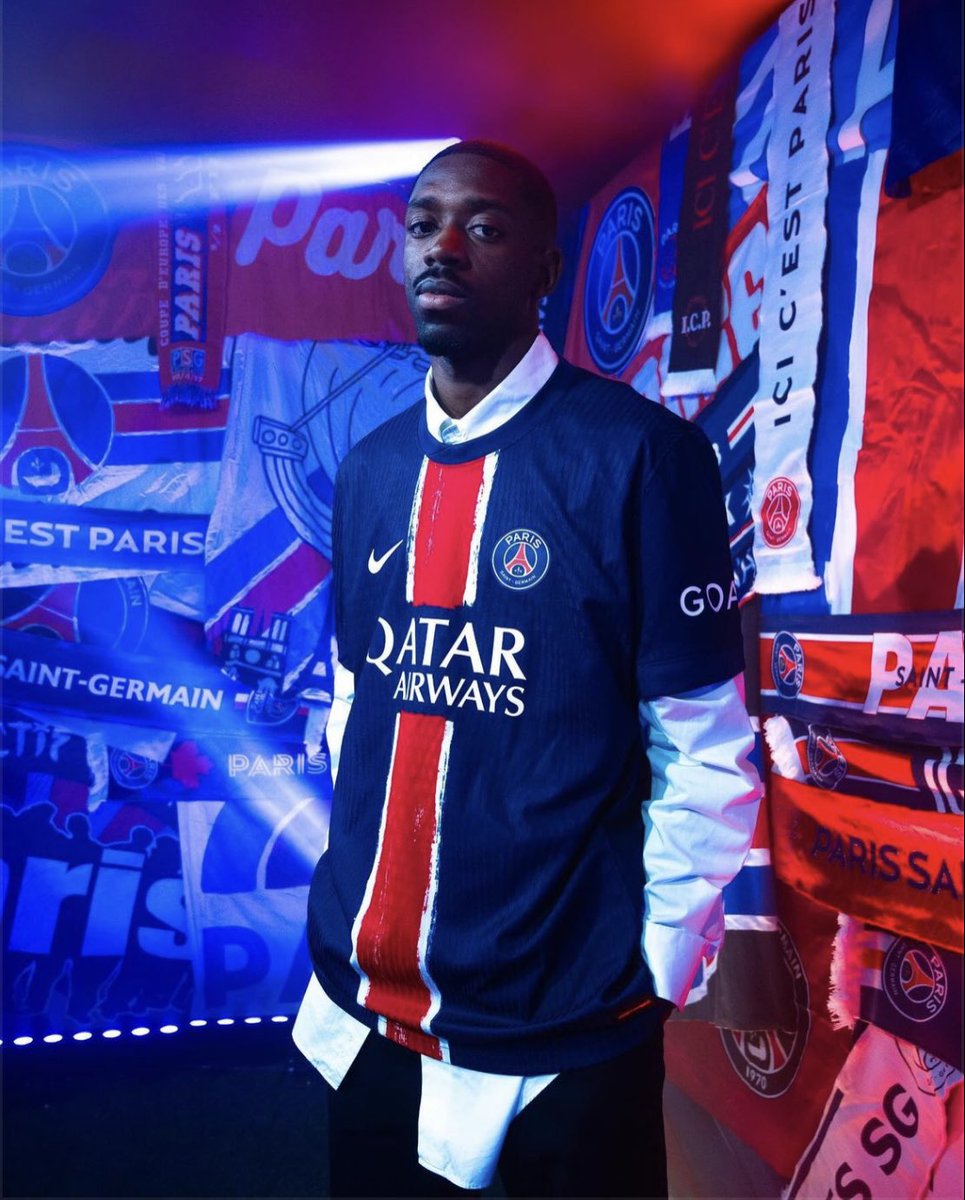 🇫🇷 Ousmane Dembélé avec le nouveau maillot du PSG ! ❤️💙