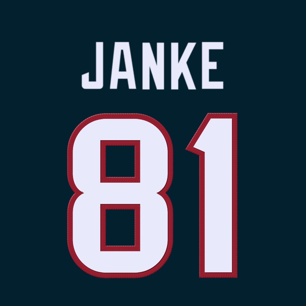 Houston Texans WR Jaxon Janke (@jaxonjanke) is wearing number 81. Last assigned to Eric Saubert. #HTownMade