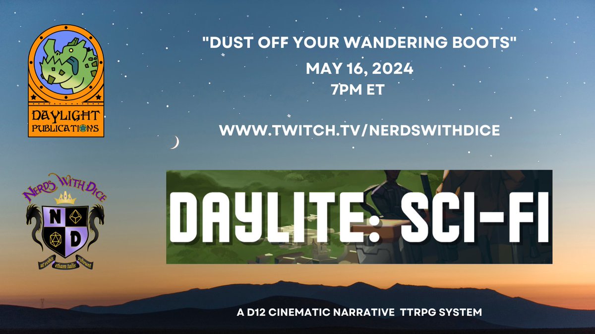 Hey Nerds, we've got a fun oneshot heading your way on the 16th! Join us with @DaylightPublLLC