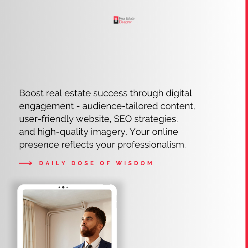 Maximize your real estate success by embracing the power of digital engagement! 🏡

Keep your audience engaged with dynamic and fresh content such as virtual tours and interactive Q&A sessions.

#RealEstateSuccess #DigitalEngagement #RealEstateMarketing #PropertySales