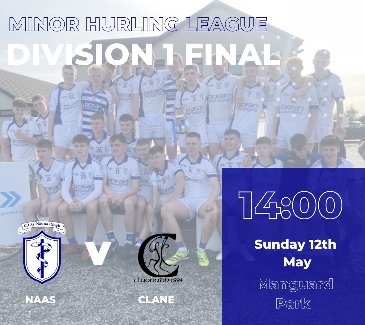 Best of luck to our Minor Hurling team who play Clane tomorrow in the Minor hurling league Final in Manguard Park at 2pm. All support greatly appreciated by the team and management. Link Below for tickets kildaregaa.ie/tickets/