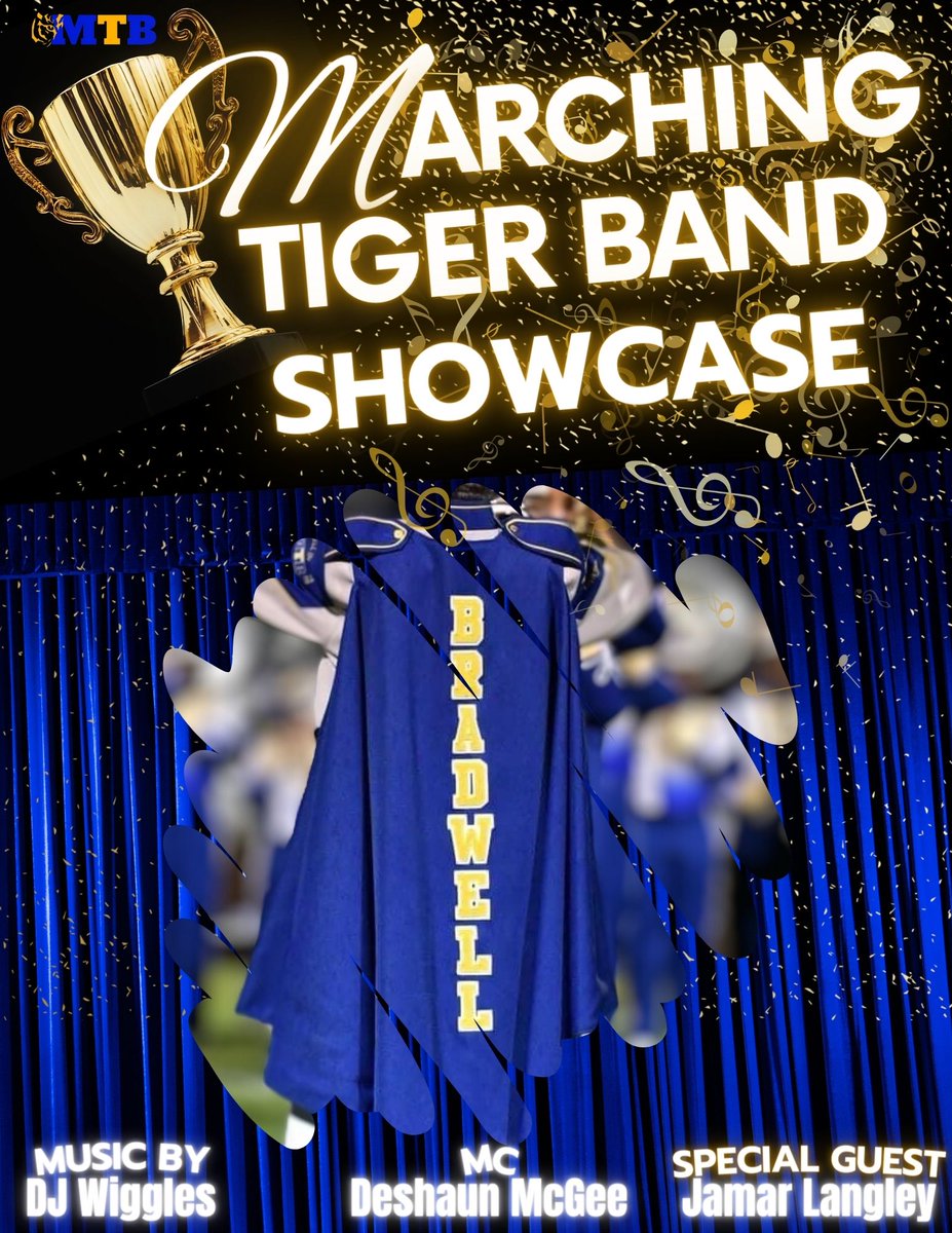 bibandboosters's tweet photo. Come out to Bradwell Institute ( @BradwellTigers ) for the @BITigerBands Showcase from 3:00 - 6:00 PM! #BIMTB2DC https://t.co/4x99BOGoYZ