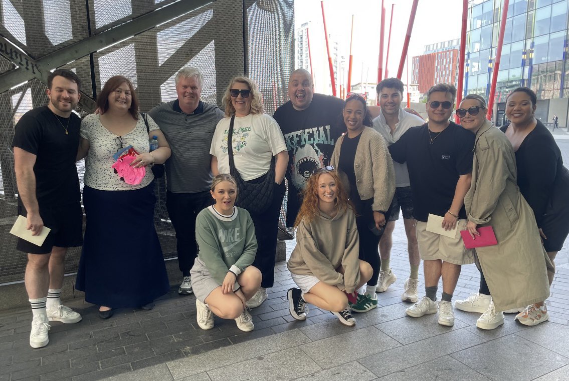 Spent the day in Dublin with Dominique today. We went to see @SoLuckyMusical for the 4th time, we even met @DeborahIsitt after the show who very kindly took this photograph for us with members of the cast! What an incredible day from start to finish!