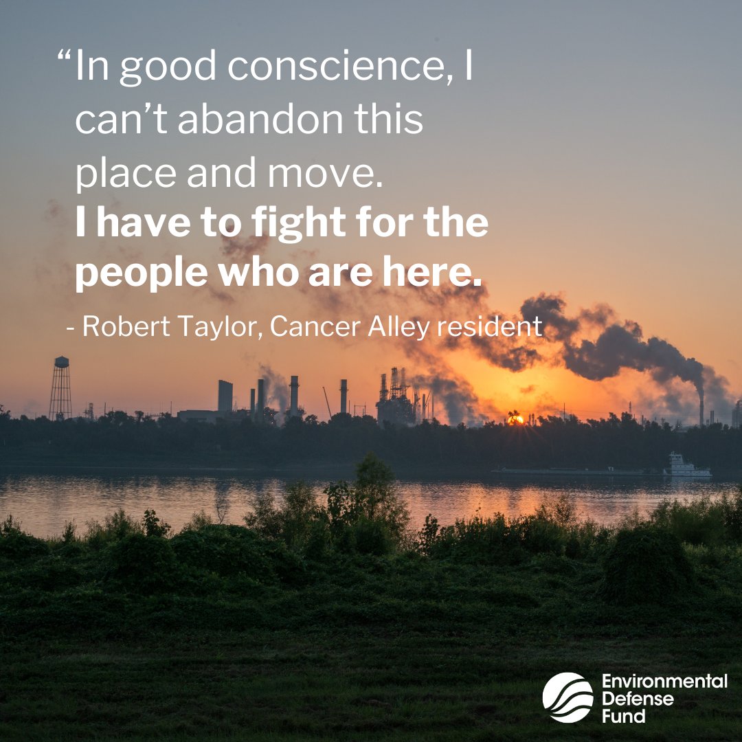 We can’t accept the environmental injustices harming residents of ‘Cancer Alley.’ For decades, petrochemical plants polluted their air, fueling disproportionate health risks. Recently, @EPA took vital action and communities’ fight for their lives continues edf.org/Z66a