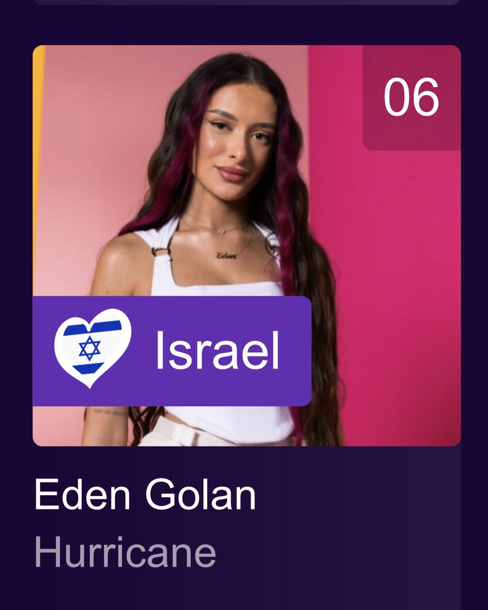 If you want to vote for Israel’s Eden Golan at the #Eurovision go here: esc.vote and choose number 6 🤗❤️🇮🇱 Voting is now open 🥳