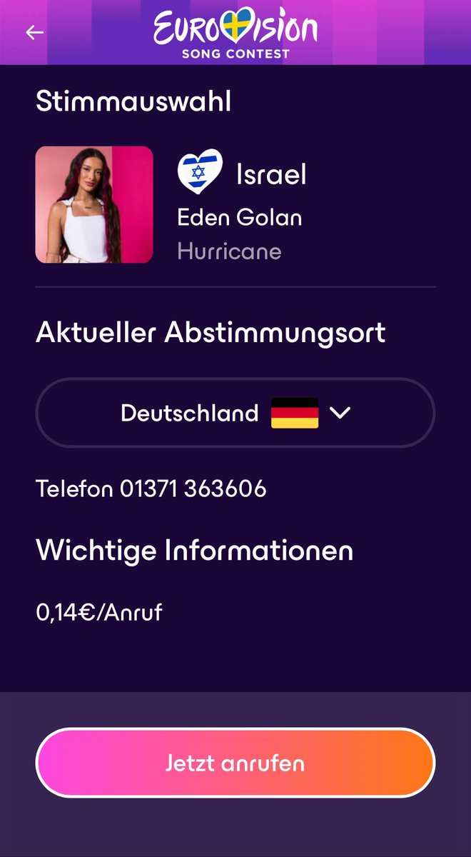 #ESC24 #israel #vote #berlin #neukölln #EUROVISION #EdenGolan #Hurricane