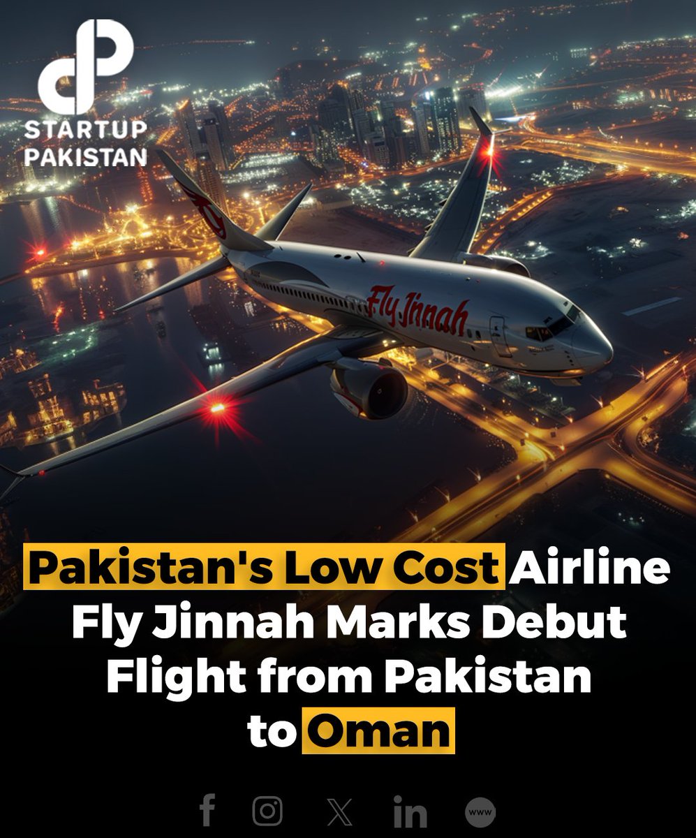 Fly Jinnah has launched its inaugural non-stop flight from Islamabad International Airport to Muscat International Airport. #UAE #Oman #Pakistan #Flyjinnah #Inauguralflight #Muscat