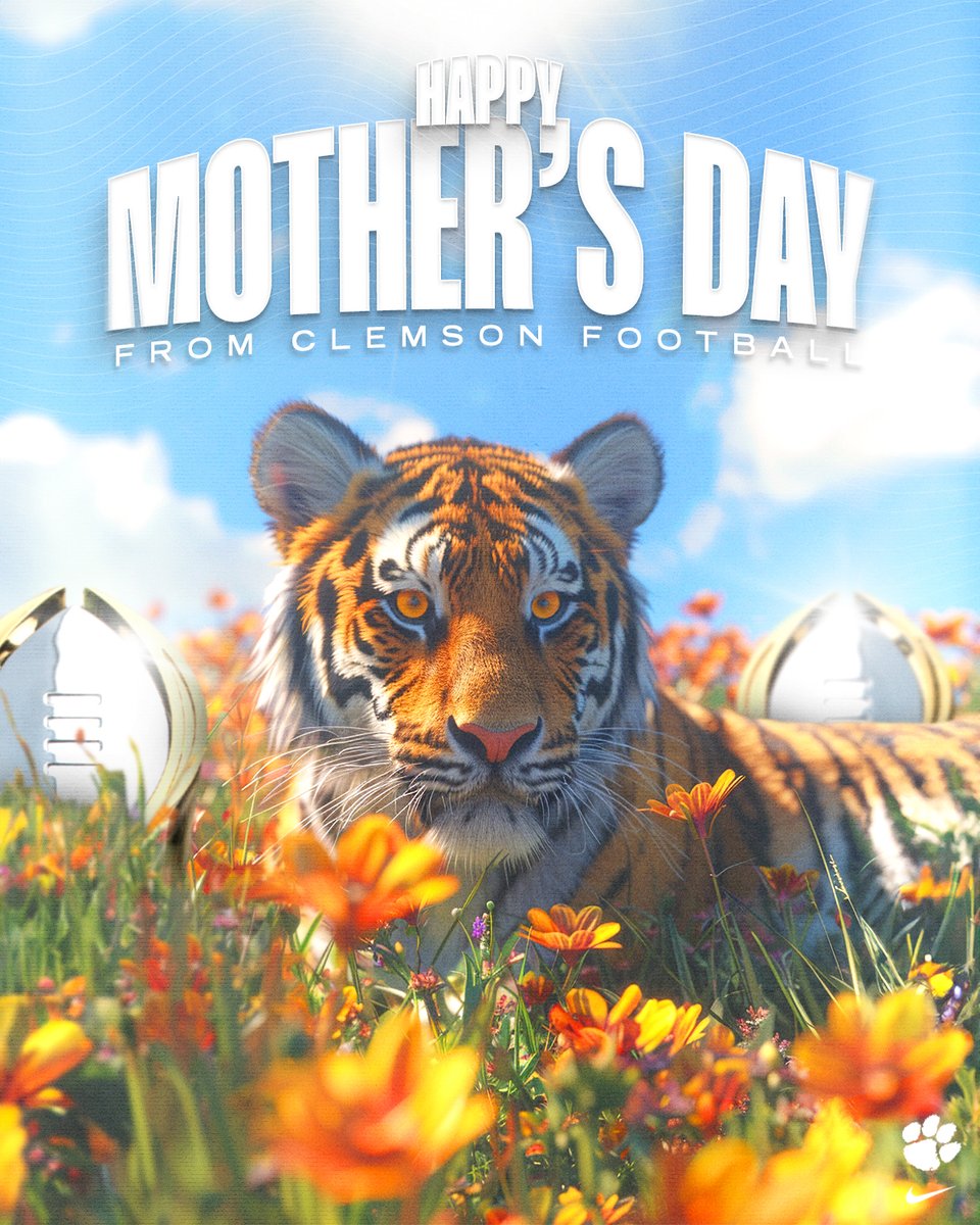 A very happy Mother's Day to all Clemson moms! Have a great day 🧡