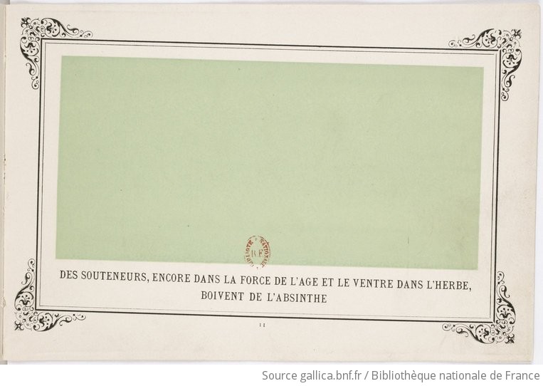 Album primo-avrilesque is a monograph by French writer Alphonse Allais.  Allais  exhibited the earliest examples of  conceptual art: Apoplectic Cardinals Harvesting Tomatoes on the Shore of the Red  Sea (Study of the Aurora Borealis) (1884):  ubu.com/historical/all… [PDF]