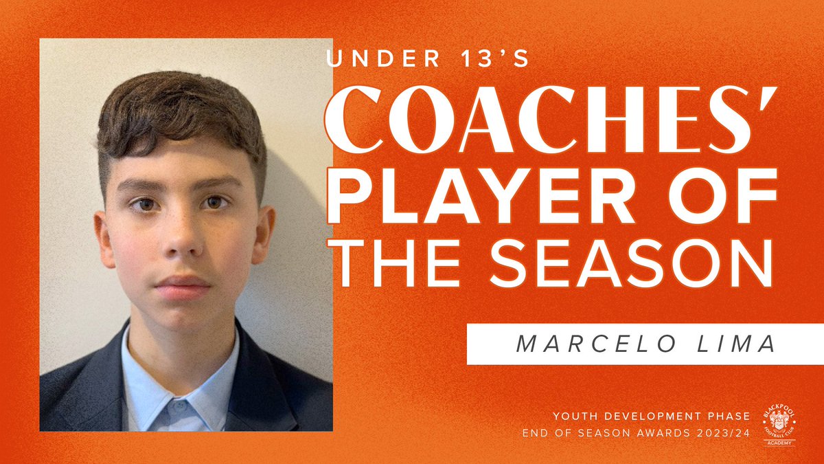 🏆 The Under-13's Coaches' Player of the Season goes to Marcelo Lima. 👏 Congratulations Marcelo! 🍊 #UTMP
