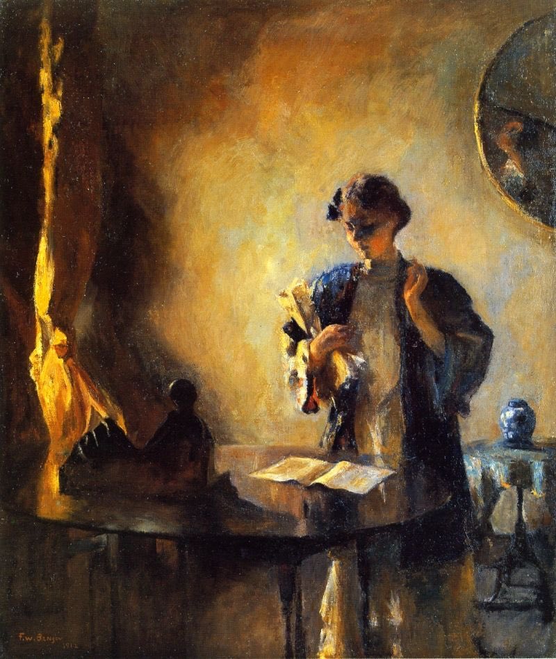 Frank Weston Benson (1862 - 1951) Figure in a Room, 1912