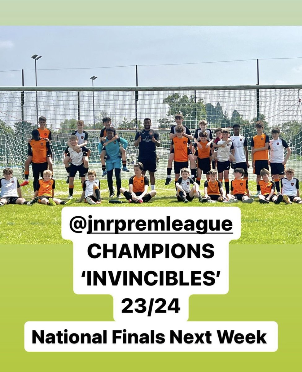 🏆 JPL League Champions - ‘Invincibles’ 
18 games / 18 wins / over 100 goals scored / 13 conceded 

@jpluk National Finals next weekend for the #1 spot in the country!