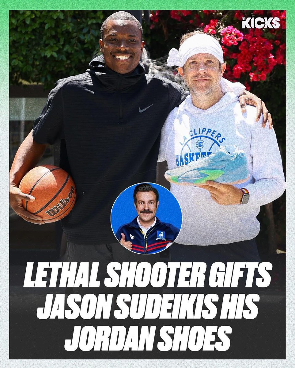 Jason Sudeikis loved his pair! A blessing to be the FIRST TRAINER with Jordan Brand to have a shoe.✅ -Stay locked in! #JumpMan #NBA @brkicks
