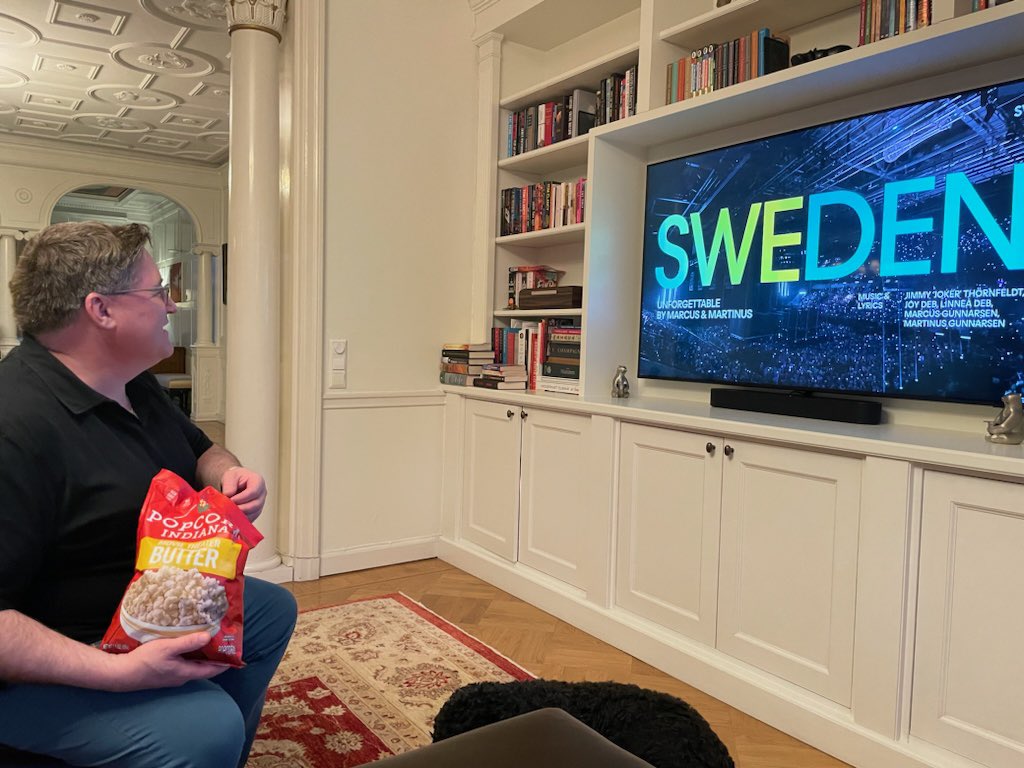 Tuning in from home for the Eurovision final! 📺 50 years since ABBA brought Sweden its first Eurovision win with 'Waterloo'—what a milestone in music history! Proud to celebrate Sweden's abundant talent and vibrant music industry tonight. Here's to a fantastic evening of