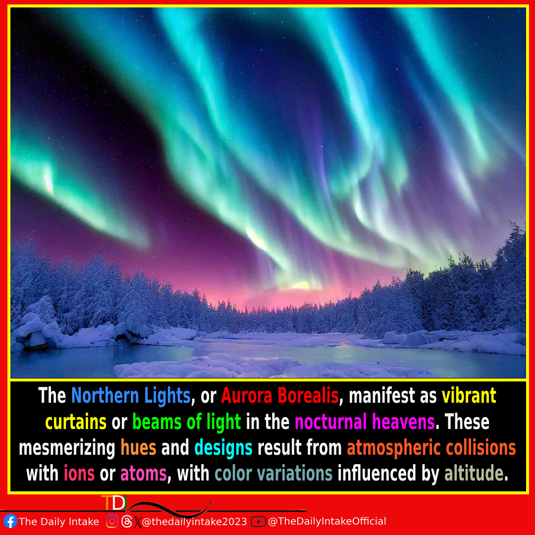 Dancing curtains of light: Witness the mesmerizing Northern Lights spectacle! ✨ #aurora #AURORA #auroraboreal #AuroraBoreal #Auroraborealis #NorthernLights #solarstorm #SolarFlare #solarflares #geomagneticstorm #TheDailyIntake