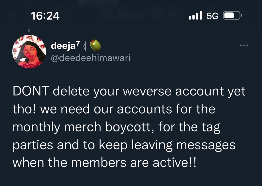 ⚠️ REPORT AND BLOCK! 1. x.com/deedeehimawari It came to our attention that people are planing - again - to spamming 🐹 comeback live post military. He does not deserve this treatment after 18 months away and with the whole group under military command.