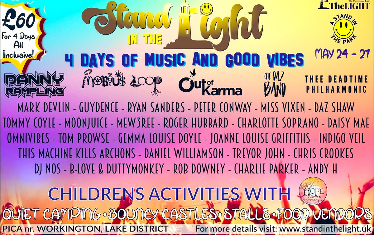 Hey pals! There’s a big festival happening at the end of this month 😌 Hosted by The Light paper and Stand In The Park 😎 Go to laugh, smile, dance and be happy with friends 🎪 Have a bloody good time and hopefully see you there ❤️ Tickets here ➡️ standinthelight.uk