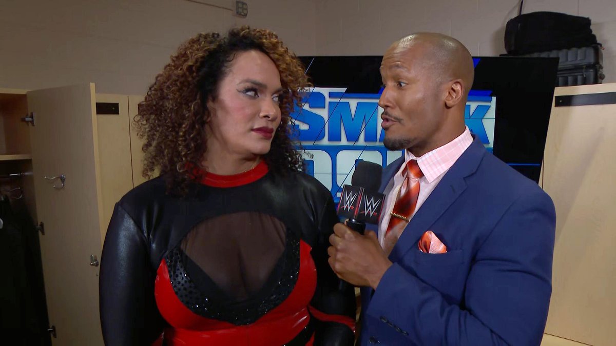 .@Carmelo_WWE, @BiancaBelairWWE,  @Jade_Cargill, and Nia Jax reflect on last night's #SmackDown. #SDLowDown 

@peacock I @WWENetwork 
▶️ms.spr.ly/6012YnkPu