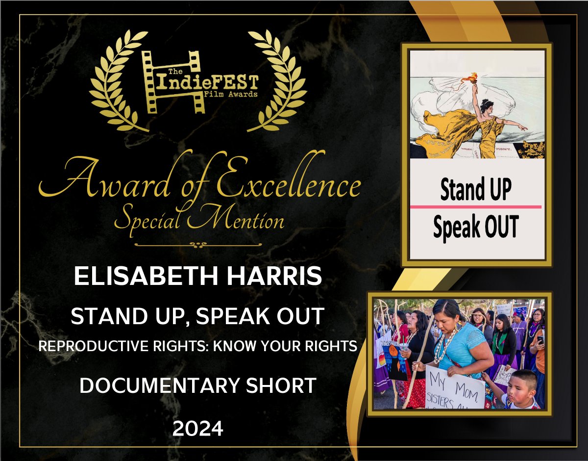 Big News!

Our short documentaries are making waves at film festivals!  'Stand UP, Speak OUT' is bringing awareness to women's rights, and we're honored by the recognition.  Stay tuned for more updates! #FilmFestivalLife #WomensHistory #DocumentaryFim