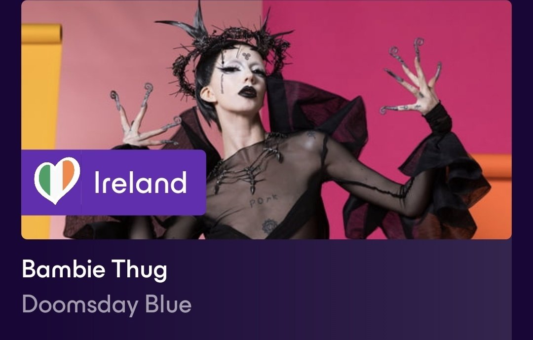 Tonight's the night 💖 ✨️ EUROVISION 2K24 ✨️ Give your 1️⃣2️⃣ points to #BambieThug to #CrownTheWitch at @Eurovision 2024 🎼🎤🎶 🇮🇪✨️🇮🇪✨️🇮🇪✨️🇮🇪✨️🇮🇪