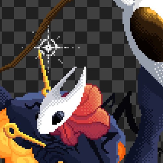Uma das minhas maiores pixel arts tá quase pronta, vou postar amanhã!

Já dá pra adivinhar quem a Hornet tá enfrentando?