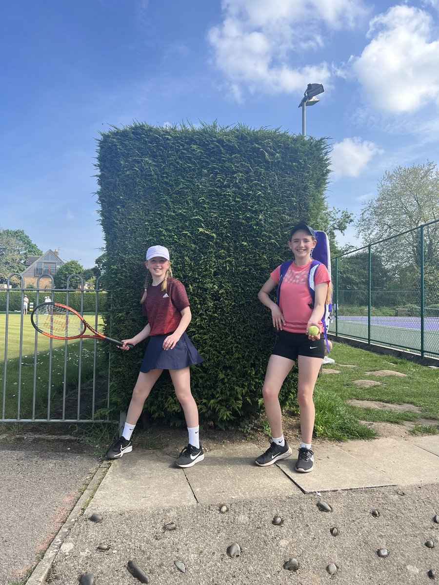 Well done to Josie and Elsie competing in the Yorkshire national club league division 2 match against Shadwell tennis club.

Josie and Elsie won both their singles and doubles matches. 💪🎾👏 

Well done girls!! 👏😊
