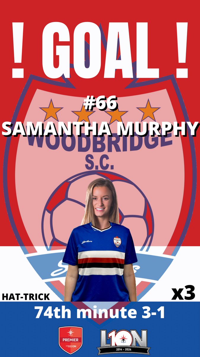 74’ GOALLL, it’s our striker Samantha Murphy scoring her third of the match for her hat-trick goal and her fifth of the season! 3-1 for us! #TheBridge x #L1OLive