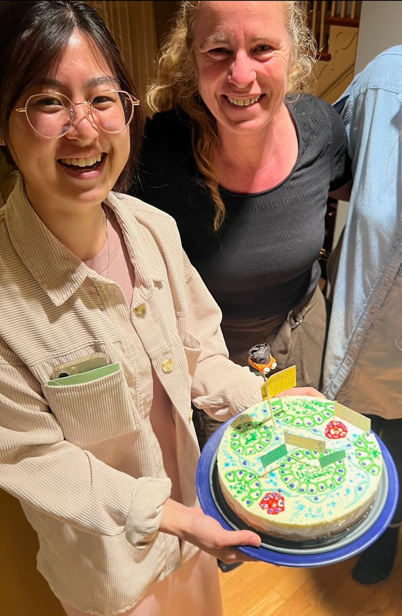 We are sad to see Yuri Lin go but proud of all her hard work and getting to the next step: MD, PhD program at Mayo. A cheesecake garnished with amazing bile duct IF images says it all: CONGRATULATIONS!