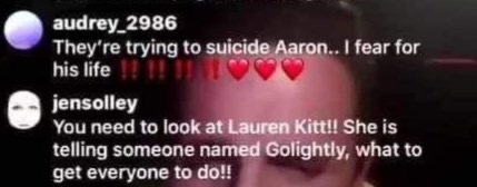 This message is to #MollyGoLightly & #NickCarter. We the Aaron Carter #LMG fans know the truth behind the Criminal activity in which you were part of the demise of Legend #AaronCarter here it is & the #FBI should be involved. Aaron's death was caused by Online Bullying & STALKING