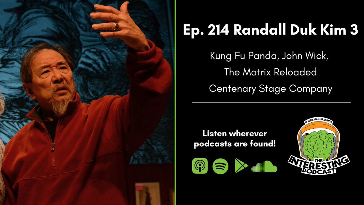 PodOfInterest's tweet image. NEW PODCAST! This episode is the 3RD APPEARANCE of the LEGENDARY Randall Duk Kim! We talk about what’s happened since his last appearance, reflecting on his life, dealing with AI and the future, why art is so important and SO MUCH MORE!

Links at brianballance.com/podcast