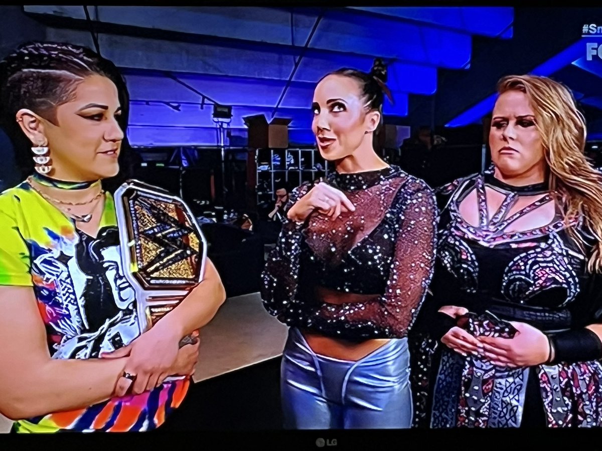 WWE Women’s Champion The Role Model Bayley, Chelsea Green and Piper Niven #SmackDown #Bayley #ChelseaGreen #PiperNiven