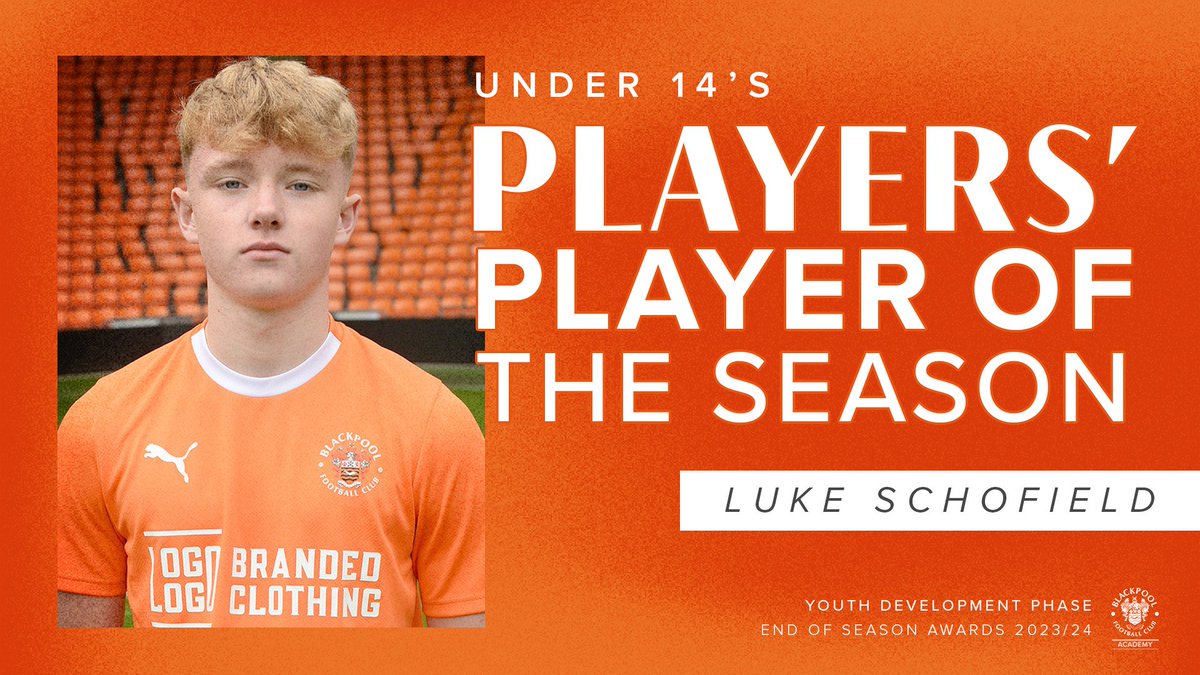 🏆 The Under-14's Players' Player of the Season goes to Luke Schofield. 👏 Congratulations Luke! 🍊 #UTMP